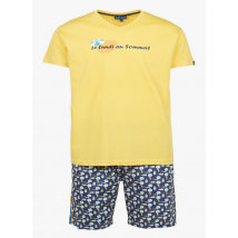 Arthur - Conjunto de pijama de algodón orgánico - Talla M - Azul