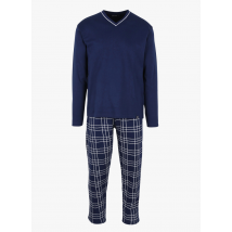 Arthur - Bedruckter pyjama aus baumwoll-mix - Größe S - Blau