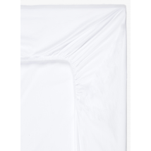 Place des Tendances Maison - Drap-housse en coton biologique - Taille 160x200 cm - Blanc