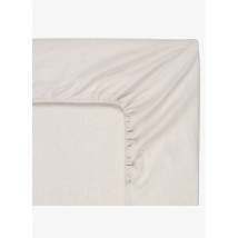 Place des Tendances Maison - Drap-housse en lin lavé - Taille 90x190 cm - Beige