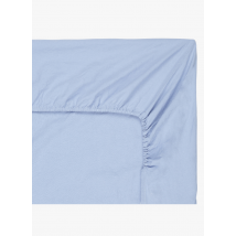 Au Printemps Paris Maison - Drap-housse en lin lavé - Taille 160x200 cm - Bleu