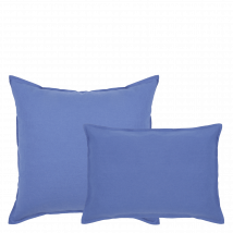 Au Printemps Paris Maison - Kopfkissenbezug aus gewaschenem leinen - Größe 50x70 cm - Blau