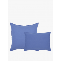 Au Printemps Paris Maison - Kopfkissenbezug aus gewaschenem leinen - Größe 50x70 cm - Blau