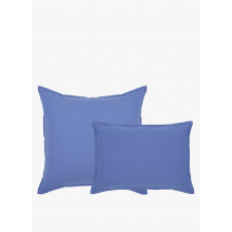Au Printemps Paris Maison - Kopfkissenbezug aus gewaschenem leinen - Größe 65x65 cm - Blau