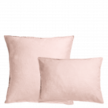 Au Printemps Paris Maison - Kopfkissenbezug aus gewaschenem leinen - Größe 65x65 cm - Rosa