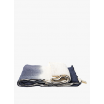 Bed And Philosophy - Plaid aus baumwollgaze mit batikmuster - Einheitsgröße - Blau