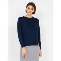 Bella Jones - Gebreide trui met ronde hals materiaalblend - 2 Maat - Blauw