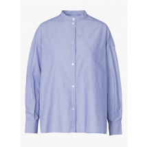 Bellerose - Katoenen hemd met ronde hals - 2 Maat - Blauw
