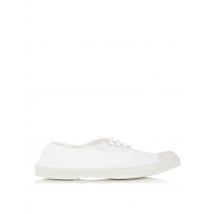 Bensimon - Katoenen gympen met vetersluiting - 38 Maat - Wit