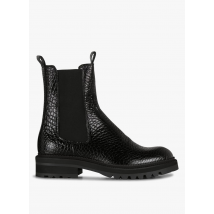 Billi Bi - Platte - leren boots met krokodillentextuur - 41 Maat - Zwart