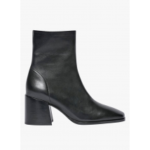 Bocage - Gladde - zwarte - leren boots met grote hak - 41 Maat - Zwart