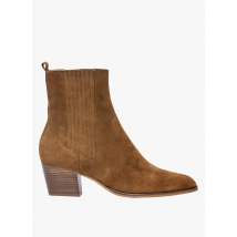 Bocage - Bottines en cuir de chèvre - Taille 36 - Marron