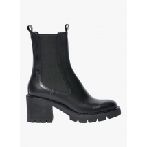 Bocage - Zwarte chelsea boots van glad leer - 37 Maat - Zwart