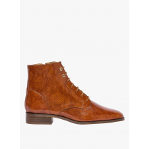 Bocage - Kamia-bottines en cuir verni - Taille 39 - Marron