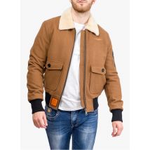 Bombers Original - Blouson col fourrure en laine - Taille 2XL - Marron