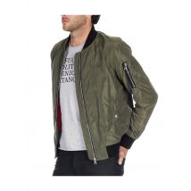 Bombers Original - Bomber col teddy zippé - Taille M - Kaki
