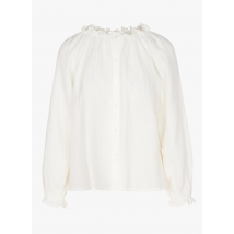 Bonton - Blouse col rond en coton bio - Taille XS - Beige