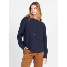Bonton - Blusa de algodón orgánico - Talla XS - Azul