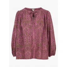 Bonton - Katoenen blouse met print - S Maat - Prune
