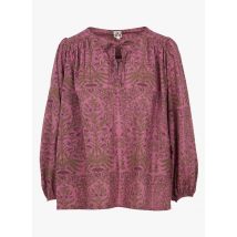 Bonton - Blouse imprimée en coton - Taille XS - Prune