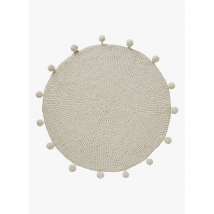 Bonton - Katoenen matje met kwastjes - Een Maat - Beige