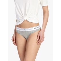 Calvin Klein Underwear - Tanga de algodón - Talla M - Gris