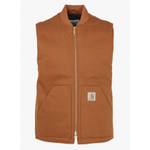 Carhartt Wip - Regular-fit - katoenen bodywarmer met ronde hals - XL Maat - Bruin
