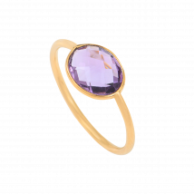 Caroline Najman - Brass ring - 54 Size - Purple