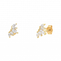 Caroline Najman - Stone earrings - One Size - Golden