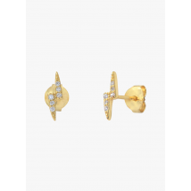 Caroline Najman - Ohrringe aus feinvergoldetem messing und zirkonoxiden - Einheitsgröße - Golden