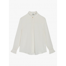 Claudie Pierlot - Seidenbluse mit bubikragen - Größe 40 - Weiß