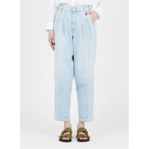 Closed - Pantalón tapered de algodón orgánico de talle alto - Talla 25 - Azul