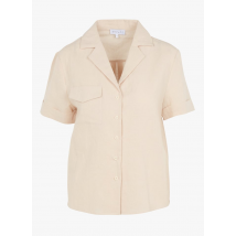 Day Off - Chemise col tailleur en lin et coton - Taille 2 - Beige