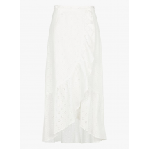 Day Off - Halflange - katoenen rok met borduursel - 3 Maat - Wit