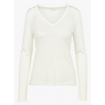 Ekyog - Tee-shirt Col V léger - Taille S - Blanc