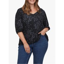 Evoked - Top met v-hals - 48 Maat - Zwart