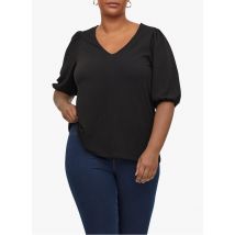 Evoked - Top met v-hals - 52 Maat - Zwart