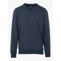 Faguo - Regular fit - gemêleerde sweater met ronde hals - M Maat - Blauw