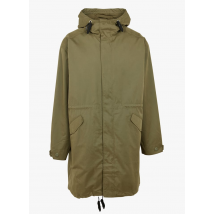 Farah - Rechte parka met opstaande kraag en capuchon - S Maat - Kakigroen