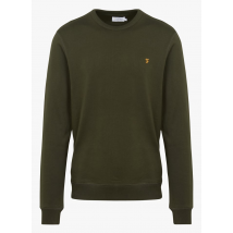 Farah - Sweat col rond en coton - Taille M - Vert