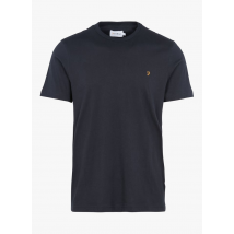 Farah - Tee-shirt col rond en coton - Taille M - Bleu