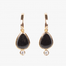 Feeka - Teardrop earrings - One Size - Black