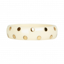 Feeka - Acetate spotted bracelet - One Size - White