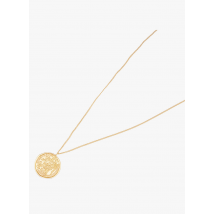 Feeka - Messing-halskette mit antikem medaillon - Einheitsgröße - Golden