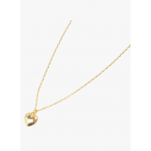 Feeka - Collar con colgante de corazón - Talla única - Dorado