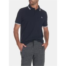 Fred Perry - Polo manches courtes en coton piqué - Taille XS - Bleu