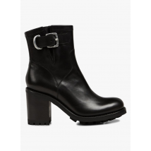 Free Lance - Botines de piel con tacón - Talla 39,5 - Negro