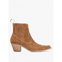 Free Lance - Botines camperos de piel aterciopelada - Talla 37,5 - Marrón