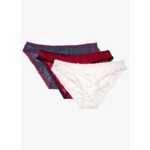 Germaine Des Pres - Lote de 3 braguitas de algodón - Talla S - Rojo