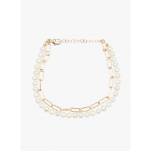 Gisel B - Bracelet perles - Taille Unique - Doré